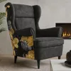 Ohrensessel HAVANA Print – Skandinavischer Relaxsessel mit Produktbild-Vorschau 2