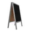 Reklamní áčko s křídovou tabulí 100x60 cm- stříbrné Náhled obrázku produktu 1
