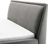 Doppelbett Estee 180x200cm - hellgrau/schwarz Produktbild-Vorschau 3