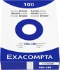 Fiches Exacompta DIN A6, vierges, blanches, 100 pièces Voir les images du produit 1