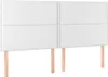 The Living Store Kopfteile 4 Stk. Weiß 100x5x78/88 cm Produktbild-Vorschau 3