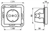 Jung SCHUKO®-Steckdose, 16 A, 250 V, Duroplast, Serie AS/A, Produktbild-Vorschau 2