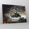 Bilder auf glas - Krieg Panzer Airplain Schlacht - 70x50cm Produktbild-Vorschau 4