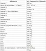 A table of nutritional information for a supplement. Produktbild-Vorschau