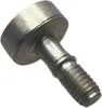A close-up studio shot of a metal screw with a wide head and threaded shaft. Produktbild-Vorschau
