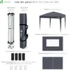 VOUNOT® Pavillon 3x3m mit 4 Seitenteilen & 4 Sandsäcke, Pop Produktbild-Vorschau 2