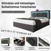 Flieks postel 160x200cm s USB, čalouněná postel s lamelovým Náhled obrázku produktu 5