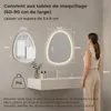 S'AFIELINA Miroir de salle de bain 60×45cm Miroir lumineux Voir les images du produit 4