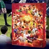 A collage of soccer players and a soccer-themed advent calendar. Produktbild-Vorschau