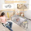 4 in 1 Reisebett mit Matratze, 120 x 60cm Beistellbett Baby Produktbild-Vorschau 6