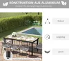 Outsunny Gartentisch für 8 Personen Esstisch Aluminiumtisch Produktbild-Vorschau 5