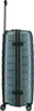 A side view of a teal suitcase with a telescopic handle extended. Produktbild-Vorschau