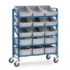 fetra 1398, Stahl, Regalwagen, Blau, 400 kg, 4 Rad/Räder, Produktbild-Vorschau 1