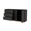 INONEFT Kommode, zwart, hoogglans. Modern sideboard met Productafbeelding-voorbeeld 11