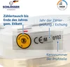 Close-up of a water meter with labels and markings. Produktbild-Vorschau