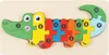 6 pezzi di legno animali abbinamento 3D Puzzle educativo Anteprima dell’immagine prodotto 2