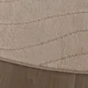 Volero - Runder Teppich Wohnzimmer - Charm Waves Beige - Ø Produktbild-Vorschau 4