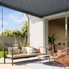 PRIMEYARD Pergola addossata 3x3 m montanti in alluminio con Anteprima dell’immagine prodotto 8