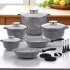 KlönBerg set de 17 casseroles | avec revêtement marbré | Voir les images du produit 6