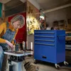 AREBOS Servante d'atelier, 4 tiroirs, 81 outils, tapis Voir les images du produit 9