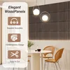 Eikuavons Akustikpaneele Holzoptik Selbstklebend 12 Stück, Produktbild-Vorschau 5