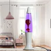Lavalampe Weiß Lila Rot inkl. G9 Leuchtmittel Retro Design Produktbild-Vorschau 1