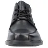A front view of a black leather men's shoe. Podgląd zdjęcia produktu