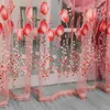 1x2m Tulpe Blumendruck Tuell Voile Vorhang Fenster Vorhang Produktbild-Vorschau 1