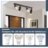 ZMH LED Deckenleuchte Schwarz Deckenstrahler: 4 Flammig Produktbild-Vorschau 2