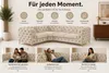 Ecksofa Moet L-Form beige 202x262 cm groß – Wohnlandschaft Produktbild-Vorschau 4
