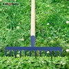 KOTARBAU® Laubrechen 32 cm Metall Rechen für Gras & Laub Produktbild-Vorschau 7