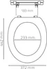 Ridder WC-Sitz Miami mit Soft-Close  blau 02101133 Produktbild-Vorschau 5