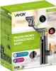 The image shows the product packaging for a Vayox electric water heater faucet. Produktbild-Vorschau