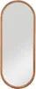 A full-length oval mirror with a wooden frame. Anteprima dell’immagine prodotto