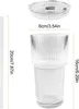 Sada 2 pohárov na ľadovú kávu, 600 ml, s viečkom a slamkou, Náhľad obrázku produktu 2