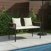 vidaXL Bank Outdoor 2 -Seater 117 x 54 x 74,5 cm Produktbild-Vorschau 2