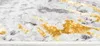 A close-up view of a rug with a modern vintage design. Produktbild-Vorschau