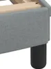 vidaXL Cadre de lit "Dover" gris clair 90x200 cm Tissu Voir les images du produit 7