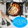 KITCHOX Küchenutensilien Set Holz Silikon Koch Besteck Produktbild-Vorschau 4