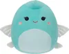 A teal plush toy with wings and a light blue belly, sitting on a white background. Podgląd zdjęcia produktu