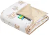 Boho Bears & Cappuccino Soft Velvet Neugeborene Decke Produktbild-Vorschau 3