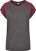 Urban Classics Ladies - RAGLAN Contrast Top charcoal - XL Produktbild-Vorschau 1