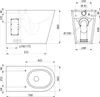 Delabie WC 700 P bodenst. Anschl. von hinten Edelstahl Anteprima dell’immagine prodotto 2