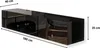 Wohnwand Schwarz Full Hochglanz TV Lowboard 180 cm Produktbild-Vorschau 5