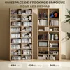 HOMCOM Rangements pour CD et DVD, meuble de rangement Voir les images du produit 3