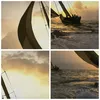 Bild auf Leinwand - Leinwandbild - Schiff Sonnenuntergang Produktbild-Vorschau 8