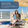 Sonnenliege klappbar – Leichte Gartenliege aus Aluminium Produktbild-Vorschau 4
