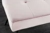 Design Sitzbank BOUTIQUE 100cm rosa Samt schwarze Produktbild-Vorschau 6