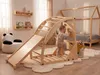BELIANI 4-in-1 Kletterdreieck Set Hellbraun Kiefernholz mit Produktbild-Vorschau 4