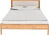 Bettgestell mit Polsterkopfteil 140x220 cm, Eiche massiv Produktbild-Vorschau 5